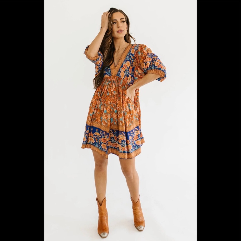 Floral print dress